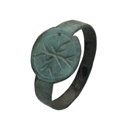 Medieval Time of Crusader Knights bronze child ring